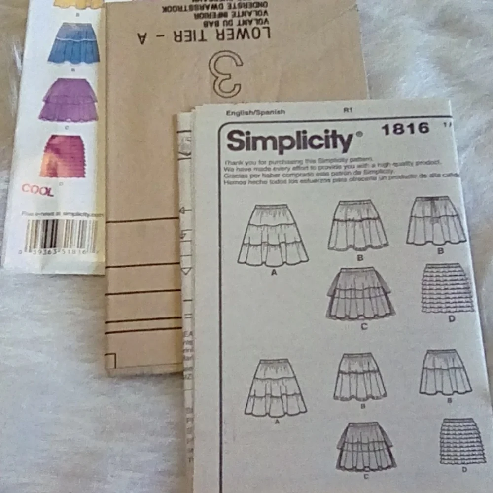 Simplicity sewing pattern